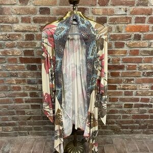 Ces Femme Paisley Open Front Kimono